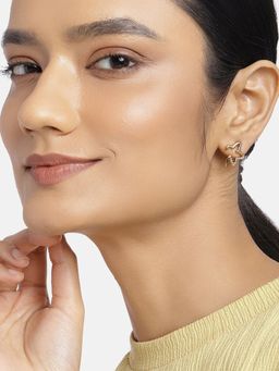 Estele - Gold Plated Heart Shaped Combo Earrings for Women(Combo of 2)