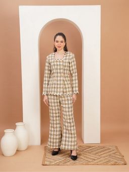 Dodo & Moa - Gilded Check Tweed Ensemble Co-Ord Set
