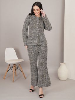 Dodo & Moa - Noir Opulence Tweed Dress