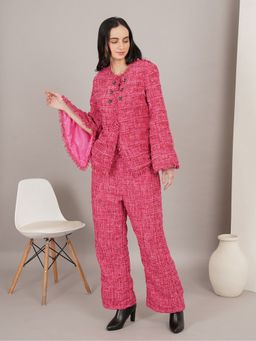Dodo & Moa - Coco Fuchsia Tweed Co-Ord Set
