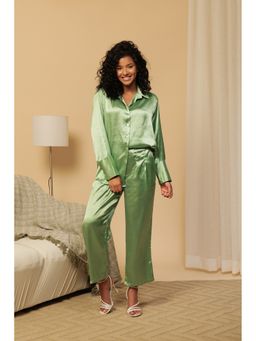 Urban Sundari - Solid Green Co-Ord Set