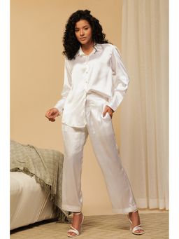 Urban Sundari - Solid White Co-Ord Set