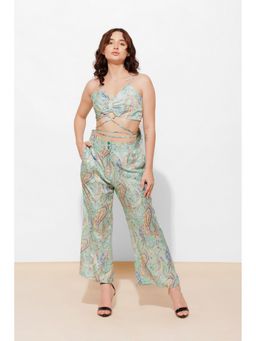 Urban Sundari - Paisley Green Co-Ord Set