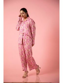 Urban Sundari - Printed Pink Co-Ord Set