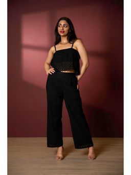 Urban Sundari - Self Design Black Co-Ord Set