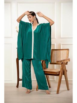 Urban Sundari - Solid Solid Green Co-Ord Set