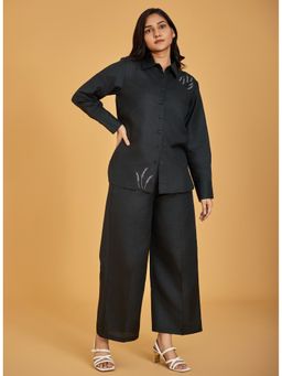 Urban Sundari - Solid Black Co-Ord Set