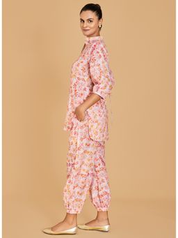 Urban Sundari - Printed Women Pink Co-Ord Set