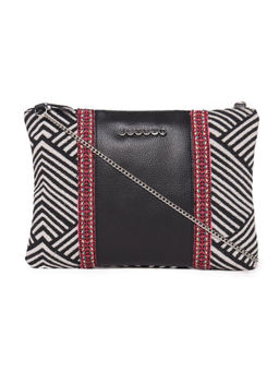 Astrid - Black Textured Sling Bag