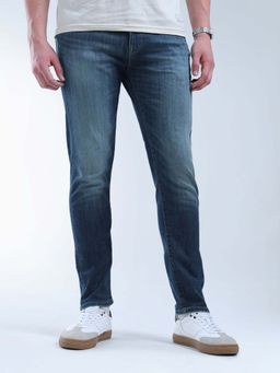 Flying Machine - Slash Slim Straight Fit F-Lite Jeans-Blue