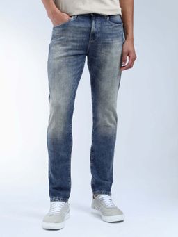 Flying Machine - Slash Slim Straight Fit Authentic Premium Jeans-Blue