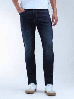 Flying Machine - Slash Slim Straight Fit Authentic Premium Jeans-Blue