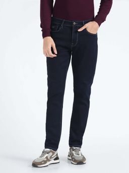Flying Machine - Slash Slim Straight Rinsed Jeans-Blue