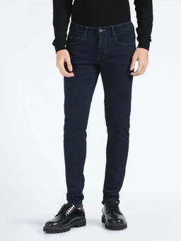 Flying Machine - Mid Rise Super Skinny Fit Jeans-Navy Blue