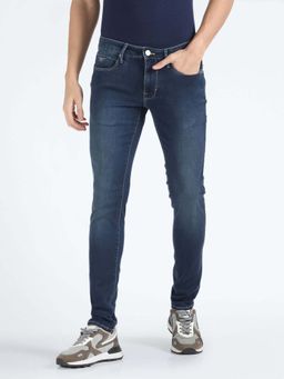 Flying Machine - Mid Rise Jackson Super Skinny Jeans-Blue