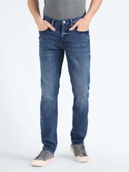 Flying Machine - Mid Rise Straight Fit Jeans-Blue
