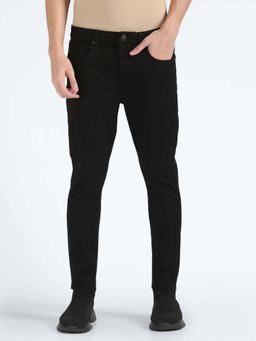 Flying Machine - Morrison Skinny Cropped Jeans-Black