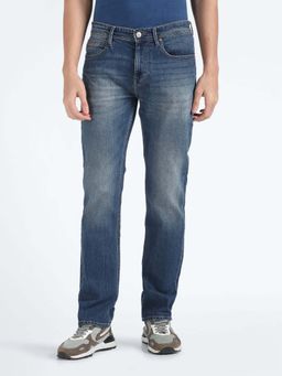 Flying Machine - F-Jango Straight Fit Stone Wash Jeans-Blue