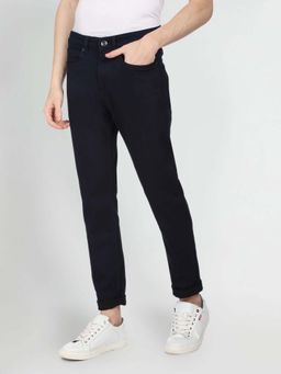 Flying Machine - Stone Wash Slash Slim Straight Fit Jeans-Blue