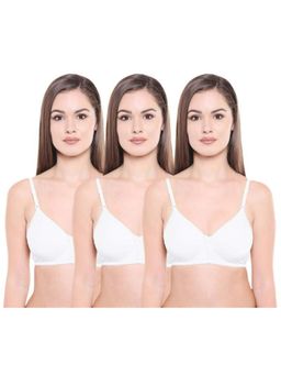 Bodycare - Pack of 3 Lightly Padded Bra In White Colour