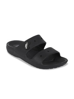 Carlton London - Solid Black Sliders
