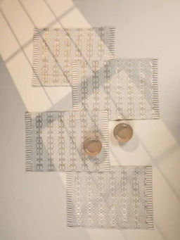 Freedom Tree - Geo Cotton Lunar Gold Table Mat