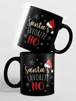 Macmerise - Santas Favorite Coffee Mug Ceramic Black (325ml)