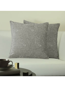 GM - Paisley Beige Color Jacquard 2 Pieces Cushion Covers