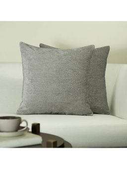 GM - Pebble Stone Color Jacquard 2 Pieces Cushion Covers