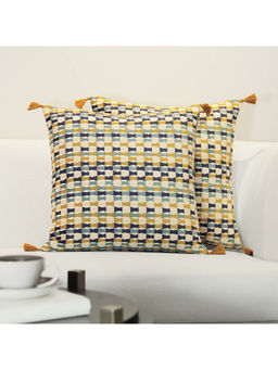 GM - Tatami Bahamas Color Jacquard 2 Pieces Cushion Covers