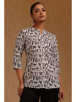 Soch - Multi-Color Pure Cotton Warli Printed Tunic