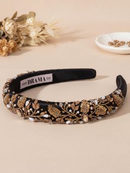 Hair Drama Co. - Women Gloria Black Sequined Hairband