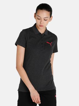 Puma - Heather Womens Black Polo