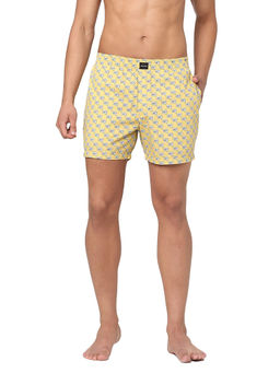 Jack & Jones - Yellow Printed Bxers