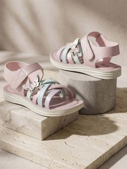 Bubblegummers - Girls Multi-Color Criss-Cross Straps Sandals