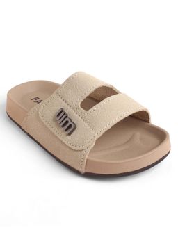 KIDLINGSS - Kids Solid Suede Sandals- Beige