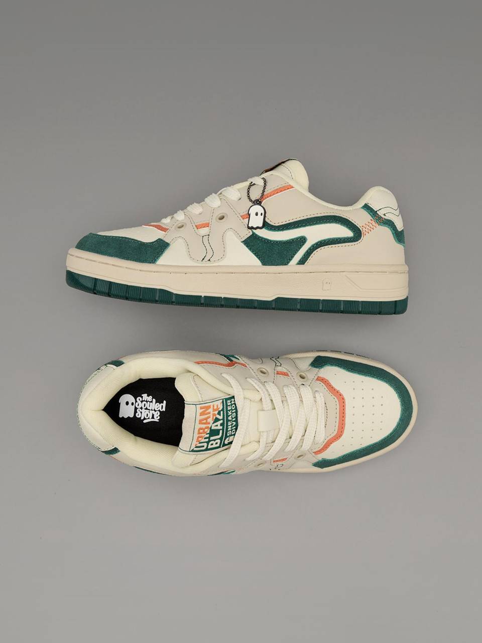 The Souled Store Women Hawkins Cream Low Top Sneakers 6068 - Image 4