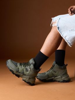 The Souled Store - Fumes NX Camo Men Olive Sneakers