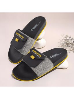 Red Tape - Men Yellow PU Comfort Sliders