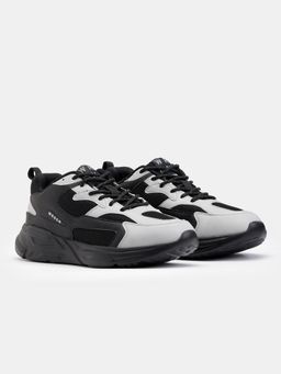 WROGN - Men Black Highball Blend Trace Walking Shoes