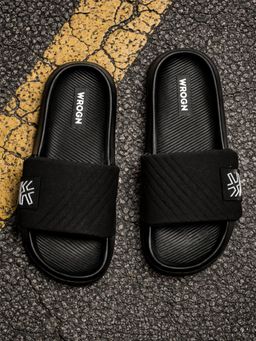 WROGN - Men Black Shadow Walk Sliders