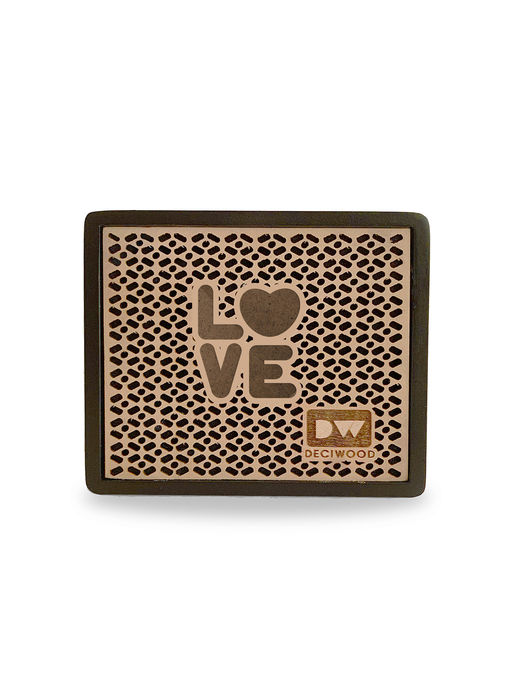 DECIWOOD Clef Portable, Bluetooth 5.0 Wooden Body 10W Wireless Speaker-Black