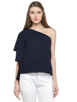 Gipsy - Navy Blue Fashion Blouse