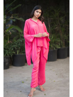 RANGREZA ETHNIC - Pink Poppy Co-Ord for Women (Set of 2)