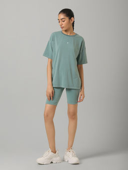 NeceSera - AirSupima Aqua Cropped Regular T Shirt