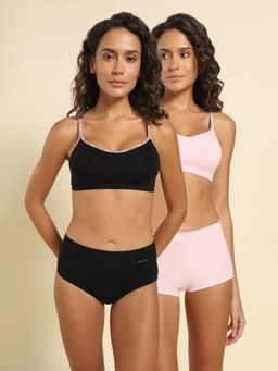 Van Heusen Woman Lingerie and Athleisure - Seamless Non Padded Bralette Pure Black (Pack of 2)