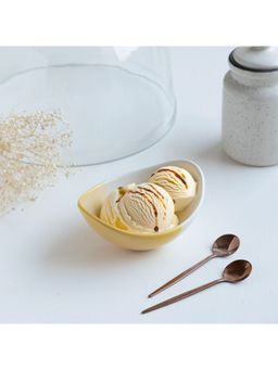 Claymistry - Sunshine Scoop Half-Shaded Dessert Multi Color Bowl