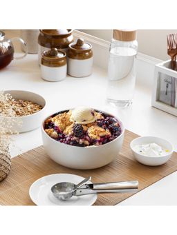 Claymistry - Titanic Treat White Serving Bowl