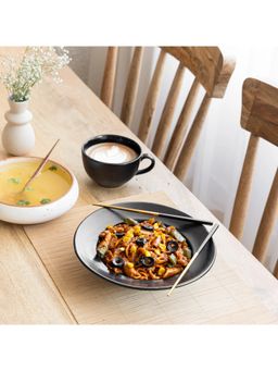 Claymistry - Pasta-Bilities Matte Black Pasta Bowl