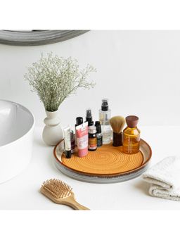 Claymistry - Earthy Tones Round Orange Tray